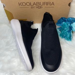 Koolaburra By Ugg Women's Yosha Black Knit Slip-on Sneakers-7M